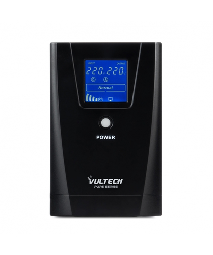 Vultech UPS1500VA-PURE sistema de alimentación ininterrumpida (UPS) Línea interactiva 1,5 kVA 1200 W 3 salidas AC