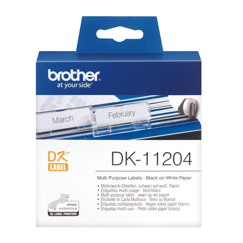 Brother DK Labels DK-11204 17mm x 54mm Multi-Purpose Labels DK11204 - image 3