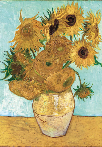 Puzzle Adulto 1000 Piezas Museum Sunflowers Compact Box