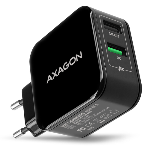 Axagon ACU-QC5 mobile device charger Universal Black AC Fast charging Indoor