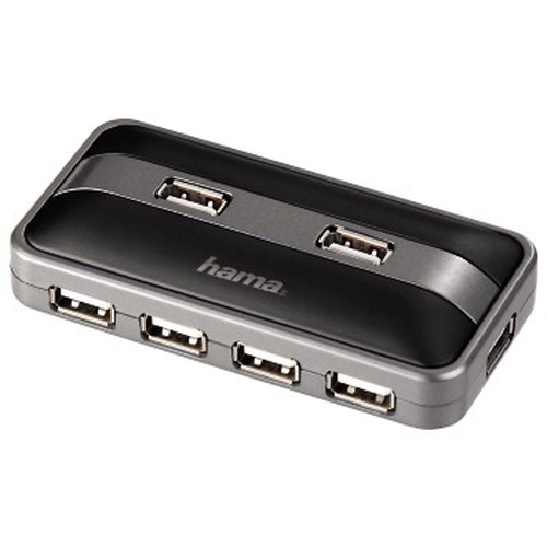 Hama 00078483 interface hub 480 Mbit/s Anthracite