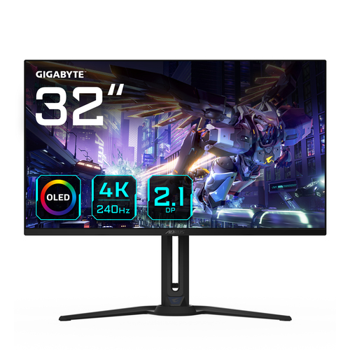 Gigabyte Aorus FO32U2P 32 OLED 4K Uhd 240Hz 0.03ms Gaming Monitor - image 1