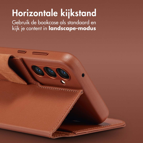 Accezz Leather Bookcase 2-in-1 met MagSafe Samsung Galaxy S24 Plus - Sienna Brown, afbeelding 9