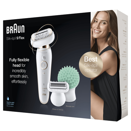 Braun Silk-épil 9 81688638 epilator 40 tweezers White, Gold – image 3