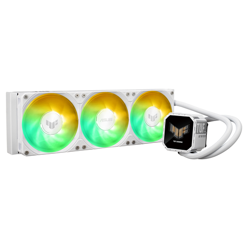 Asus Tuf Gaming LC Iii 360 Argb LCD 300W Tdp White Edition Aio CPU Cooler - 90RC01A2-B0EAY0 - image 1