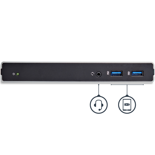 StarTech.com Dual-Monitor USB 3.0 Docking Station with DVI and Vertical Stand – image 3