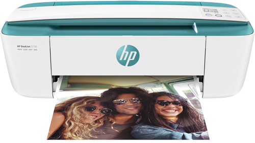 HP DeskJet 3735 All-in-One Printer, Home, Print, copy, scan, wireless, Scan to email/PDF; Two-sided printing – image 2
