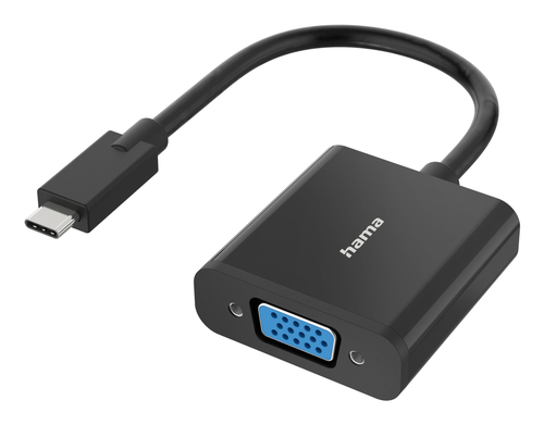 Hama 00300088 видео кабель адаптер USB Type-C VGA (D-Sub) Черный