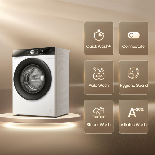 Hisense WF3S1243BW3 12kg 1400 Spin Washing Machine in White A Rated Au - image 3