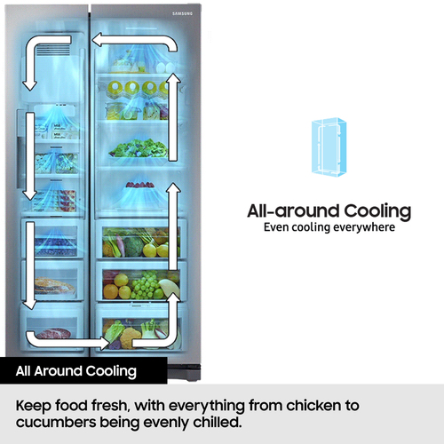 Samsung Bespoke AI Side-By-Side Refrigerator Series 6 SpaceMax 640L Silver 640 L - image 6