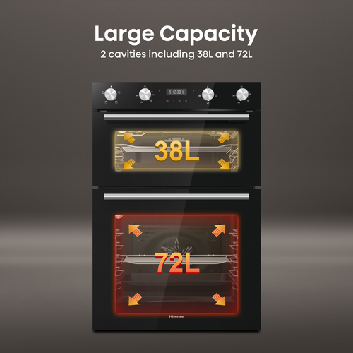 Hisense BID95211BGUK Electric Double Oven - Black - image 3