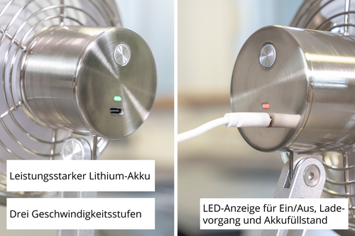 Unold 86705 Akku-Tischventilator STEEL FLEX – image 8