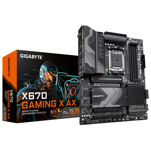 GIGABYTE X670 GAMING X AX материнская плата AMD X670 Socket AM5 ATX