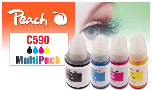 Peach PI100-440 ink cartridge 4 pc(s) Compatible Black, Cyan, Magenta, Yellow