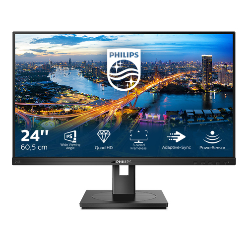 Philips B Line 245B1/00 монитор для ПК 60,5 cm (23.8") 2560 x 1440 пикселей Quad HD LED Черный