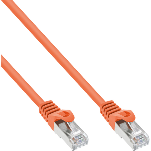 Product image: InLine Patch Cable SF/UTP Cat.5e orange 0.5m