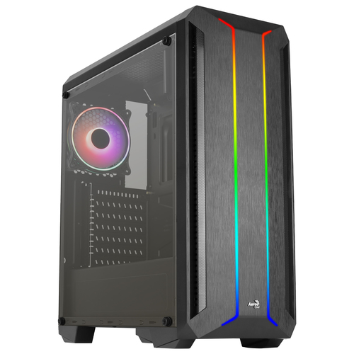 Aerocool SKYLINEV2BK PC ATX Case Dual Front Panel LED ARGB Fan ARGB