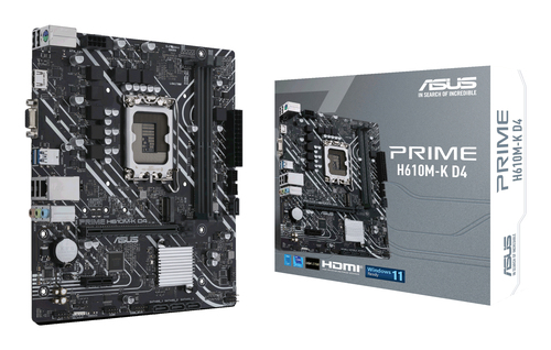 Asus Intel H610 Prime H610M-K D4 Lga 1700 DDR4 micro Atx Motherboard - image 1