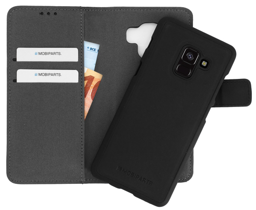 Mobiparts 2 in 1 Premium Wallet Case Samsung Galaxy A8 (2018) Black