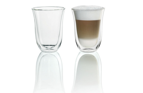 De'Longhi DLSC312, Transparent, Borosilikatglas, Rund, 2 stk., 220 ml