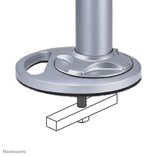 NEOMOUNTS Desk Grommet Plate Silver
