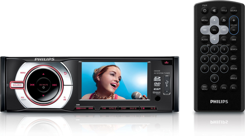 Philips CED380/55 car media receiver Black – image 2