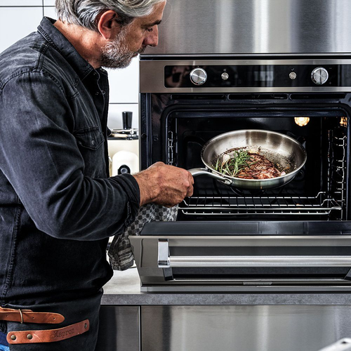 KitchenAid Multi-Ply Stainless Steel Non-Stick Frying Pan - Uncoated in Silver Size: 28cm - Silver - image 6
