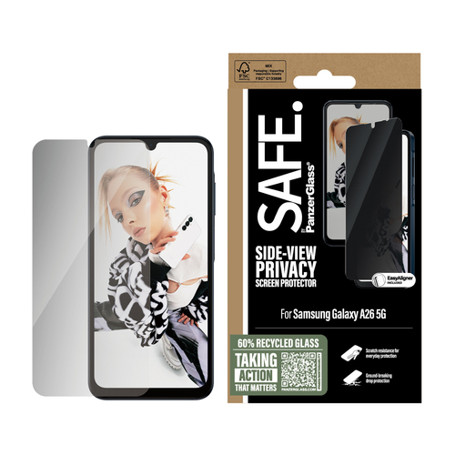 <div>Bescherm het beeldscherm van je smartphone tegen schade met de SAFE Privacy Screenprotector Ultra Wide Fit van PanzerGlass! Een goede, afbeelding 2