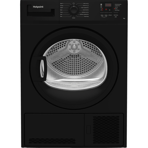Hotpoint C HD C92 Bbgd UK UK 9 kg Condenser Tumble Dryer - Black - image 1