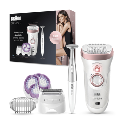Braun Silk-épil 9 81711477 epilator 40 tweezers Rose gold, White – image 3