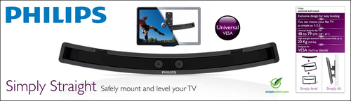 Philips Sist. montaje en pared para LCD SQM6415/00