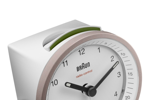 Braun BC07 Reloj despertador analógico Rosa, Blanco