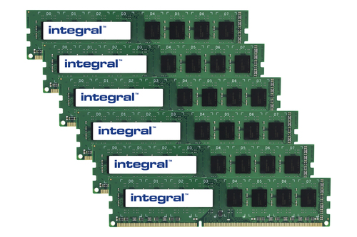 Integral 24GB (6X4GB) PC RAM MODULE KIT DDR3 1333MHZ PC3-10600 UNBUFFERED ECC