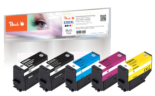Peach PI200-773 ink cartridge 5 pc(s) Compatible High (XL) Yield Black, Cyan, Magenta, Photo black, Yellow