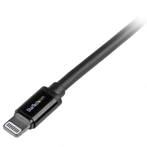 StarTech.com 2m (6ft) Long Black Apple® 8-pin Lightning Connector to USB Cable for iPhone / iPod / iPad - Charge and Sync Cable (USBLT2MB) Lightning-kabel 2m Sort – billede 2