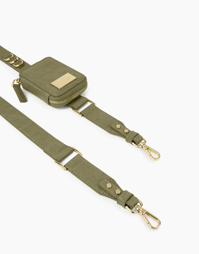 iDeal of Sweden Atelier Necklace iPhone 13 Mini Sage Croco – image 2