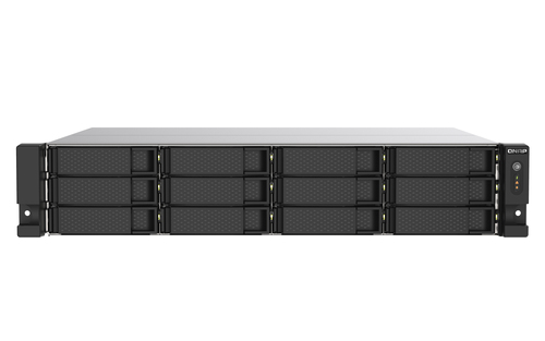 TS-1273AU-RP-8G NAS QNAP TS-1273AU-RP-8G /FUENTE REDUNDANTE/ 12 BAHIAS SATA HDD 35/RACK 2U/NUCLEO CUADRUPLE 22 GHZ/8GB DDR4 UDIMM HASTA 64GB/2 PTO 25 LAN GBE /USB 30 X1/ USB 32 X2 /HOTSWAP/ NO INCLUYE DISCO TS-1273AU-RP-8G