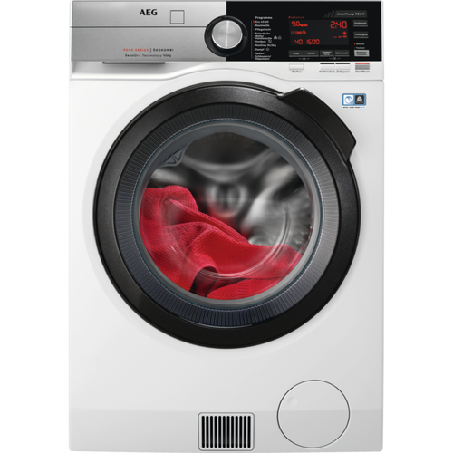 AEG L9WEF80690 стирально-сушильная машина Отдельно стоящий Фронтальная загрузка Белый