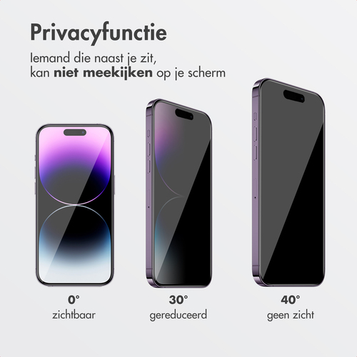 Accezz Gehard Glas Privacy SH00089403 - Screenprotector + Applicator, afbeelding 2