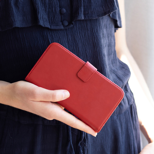 Selencia Echt Lederen Bookcase iPhone SE / 5 / 5s - Rood, afbeelding 7