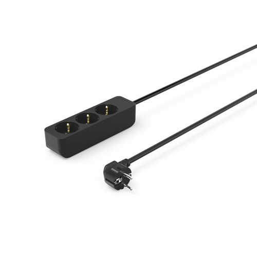 Hama 00223012 power extension 1.4 m 3 AC outlet(s) Indoor Black
