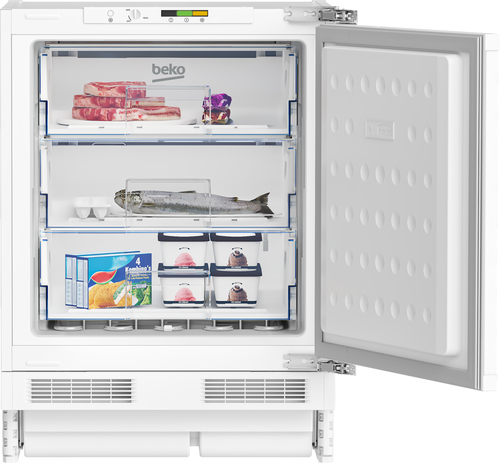 Beko BSF4682 Integrated Under Counter Freezer with Fixed Door Hinge Kit - E Rated, White - image 3