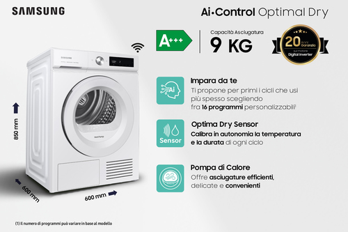 Samsung DV90BB5245TW tumble dryer Freestanding Front-load – image 4