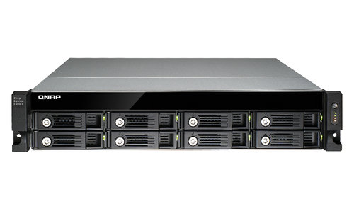 QNAP UX-800U-RP disk array Black