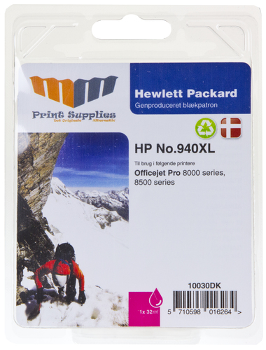 MM Magenta Inkjet Cartridge - Replaces HP No.940XL (C4907AE) - 40% Extra ink compared to OEM