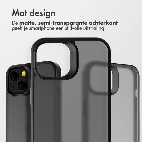 Accezz Rugged Frosted Backcover iPhone 13 Telefoonhoesje Zwart, afbeelding 5
