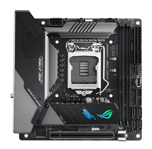 ASUS ROG STRIX Z490-I GAMING Intel Z490 LGA 1200 (Socket H5) Mini ITX