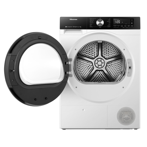 Hisense 9 kg heat pump dryer with AutoDry for precise drying, a quick Refresh program for lightly worn clothes and an AllergyCare cycle for cleaner results. Eas – image 2