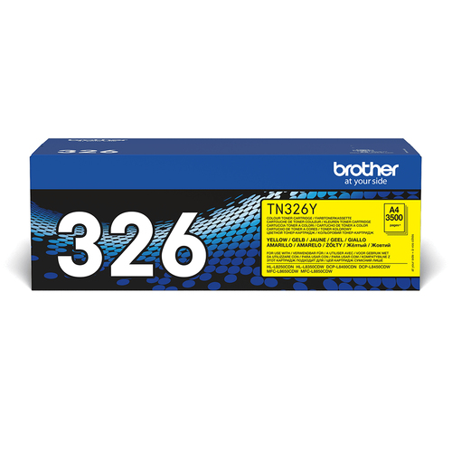 Brother TN-326Y Toner Cartridge High Yield Yellow TN326Y - image 1