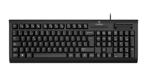 CoolBox COO-TEC03DNI клавиатура Офисная USB QWERTY Испанский Черный